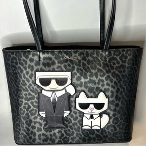 Karl Lagerfeld Paris Maybelle tote bag in black NWT